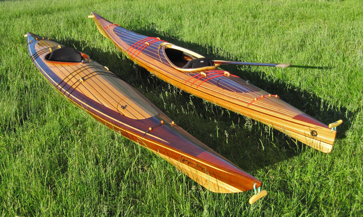 Georgian Bay Wood Strip Sea Kayak